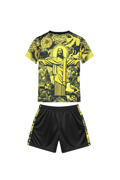 Brazil ”Jesus” Yellow Limited Jersey Kids Size